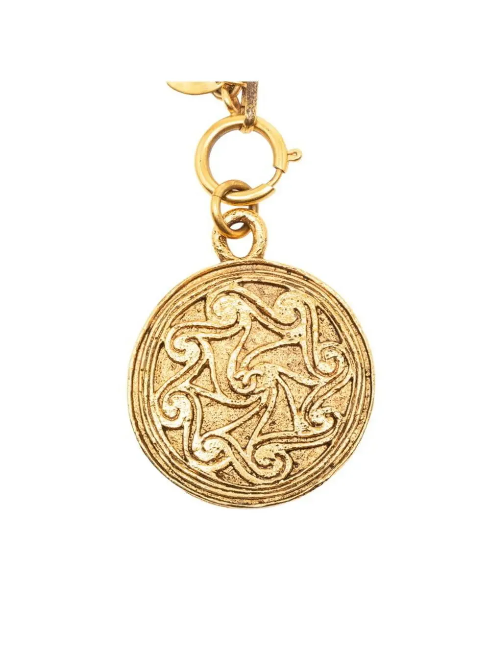 Chanel Cc Logo Pendant Necklace Metal #246917C11B